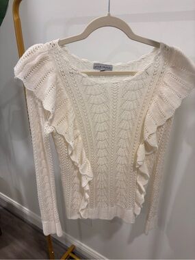 Pink Thread Ivory Sweater